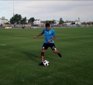 Diego González se entrena diferenciado en el predio Tita Mattiussi.