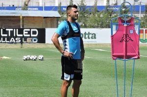 Triverio en el entrenamiento de Racing