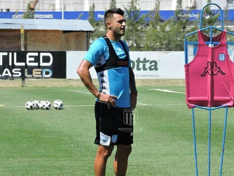 Triverio en el entrenamiento de Racing