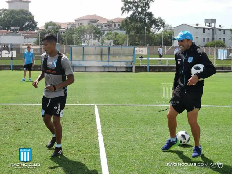 Coudet, técnico de Racing, habló con la prensa