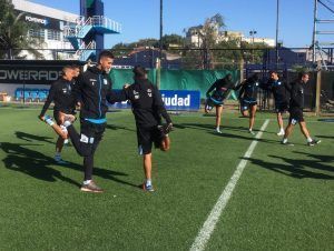 Entrenamiento de Racing previo a Chacarita.