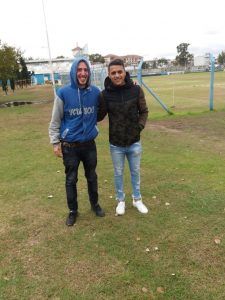 Pablo Cuadra en el predio Tita Mattiussi de Racing.