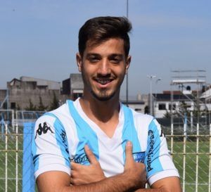 Fabrizio Domínguez, jugador de la Cuarta División de Racing.