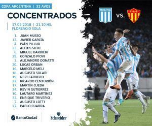 Racing confirmado