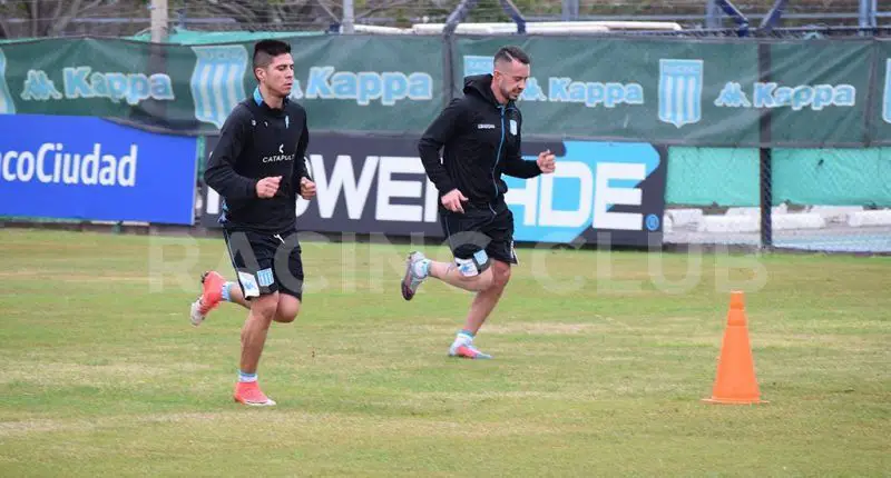 Rodrigo Amaral entrenándose en Racing