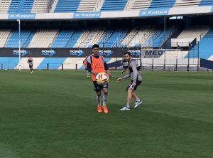 Entrenamiento de Racing en el Cilindro.