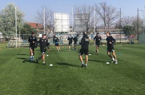 Entrenamiento de Racing.