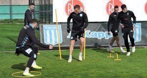 Entrenamiento de Racing.