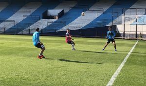 Entrenamiento de fútbol.