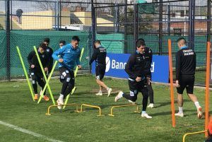 Práctica de Racing previa al partido con Central.