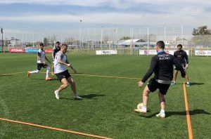 Entrenamiento de Racing.