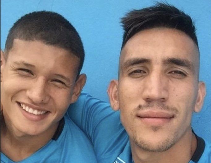 El pibe de Racing y Centurión, días antes de la pelea.