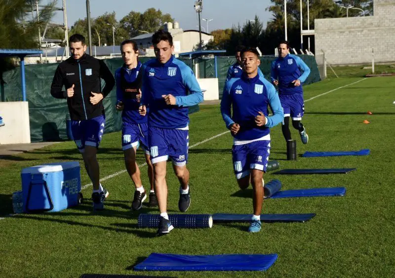 Racing se entrenó en el Predio Tita.