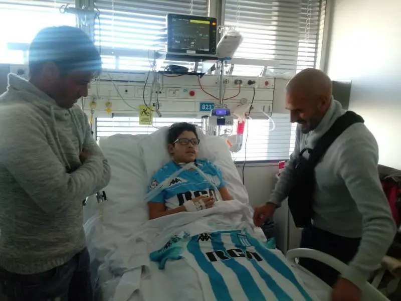 Cvita y Licha, una delantera de Racing noble adentro y afuera de la cancha. 