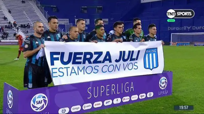 Julián López y su mensaje a Racing