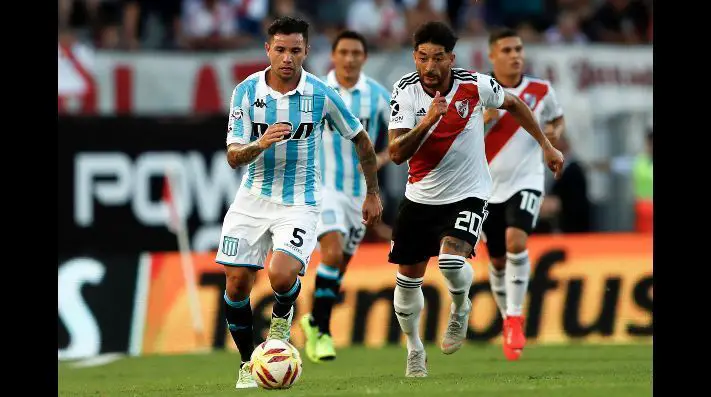 Mena, en un clásico entre Racing-River. Se enfrentan la próxima fecha