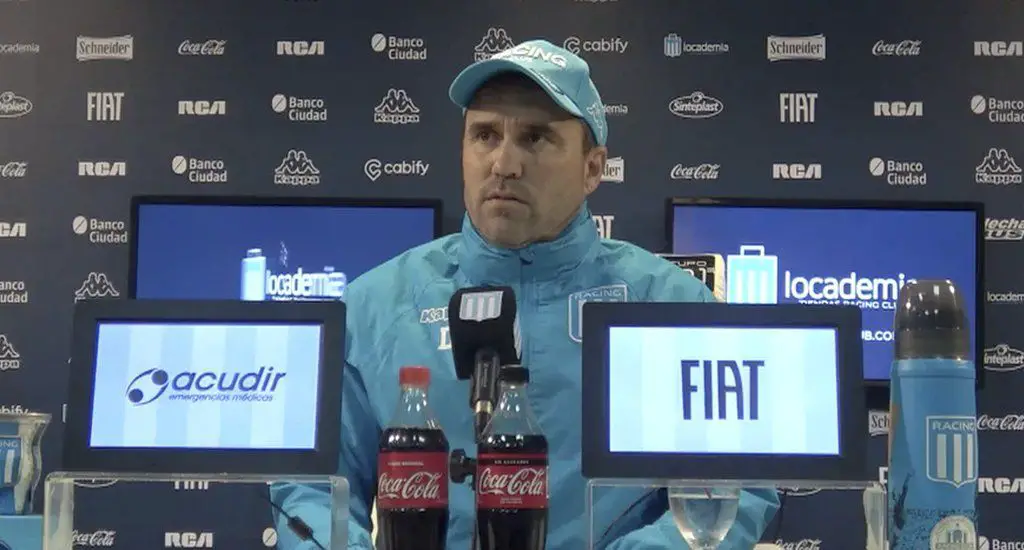 Coudet habló en conferencia de prensa tras la derrota ante Lanús