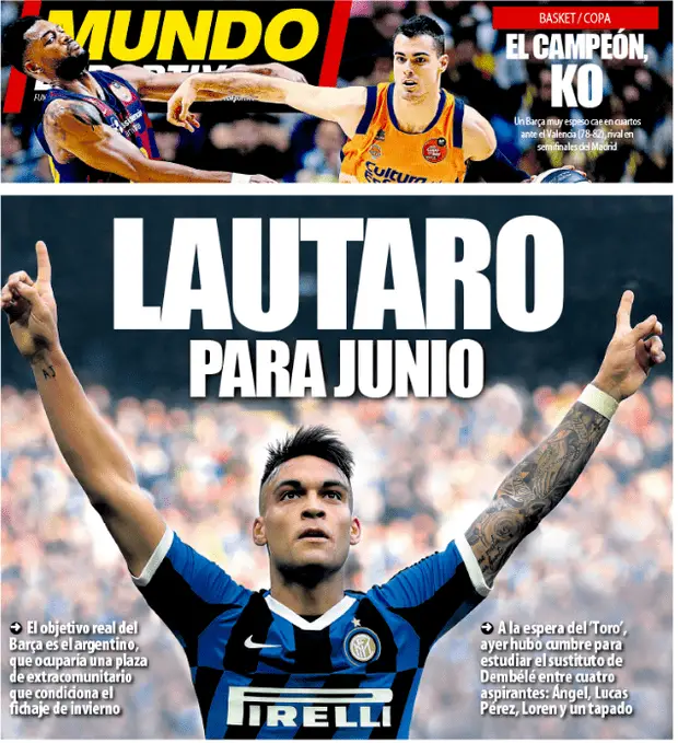 Lautaro Martínez tapa