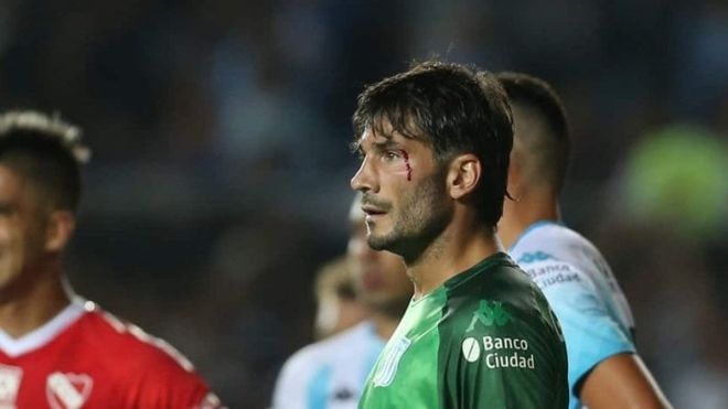 Javi García, racing.