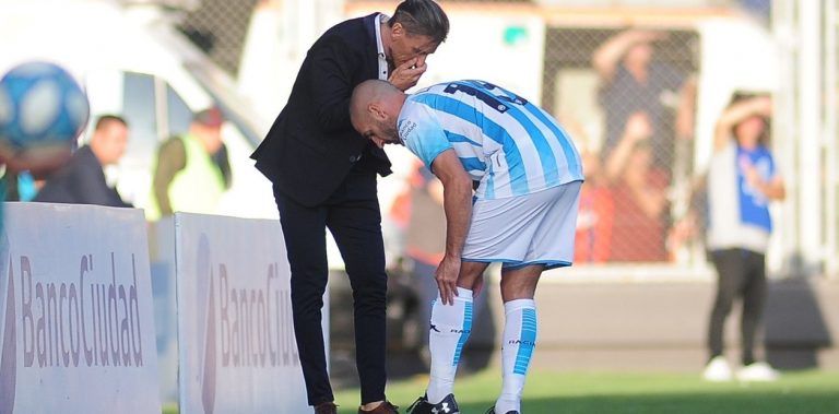 Licha López y Beccacece en Racing