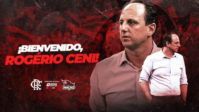 Así anunció Flamengo a Rogerio Ceni, rival de Racing.