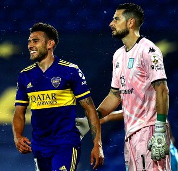 Arias salvó a Racing de una goleada en la eliminación ante Boca