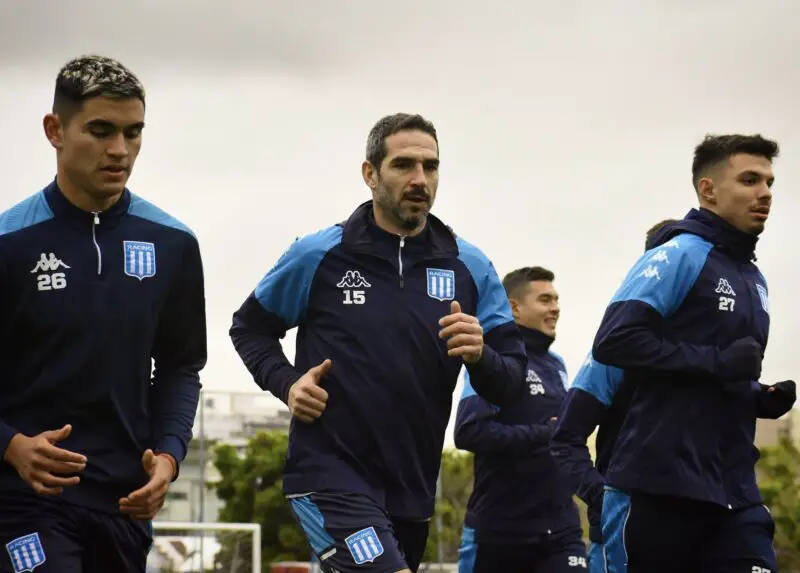 Lisandro en la pretemporada de Racing.