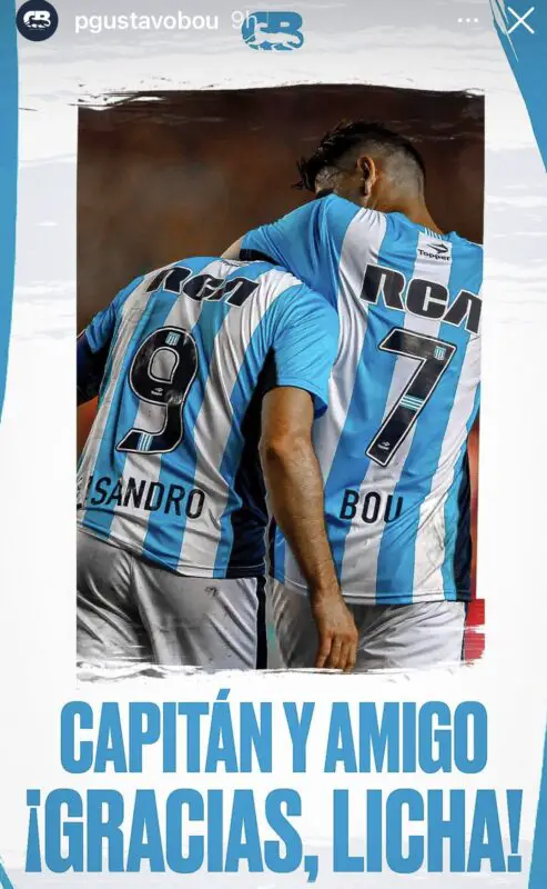 Racing, Bou, Licha López.