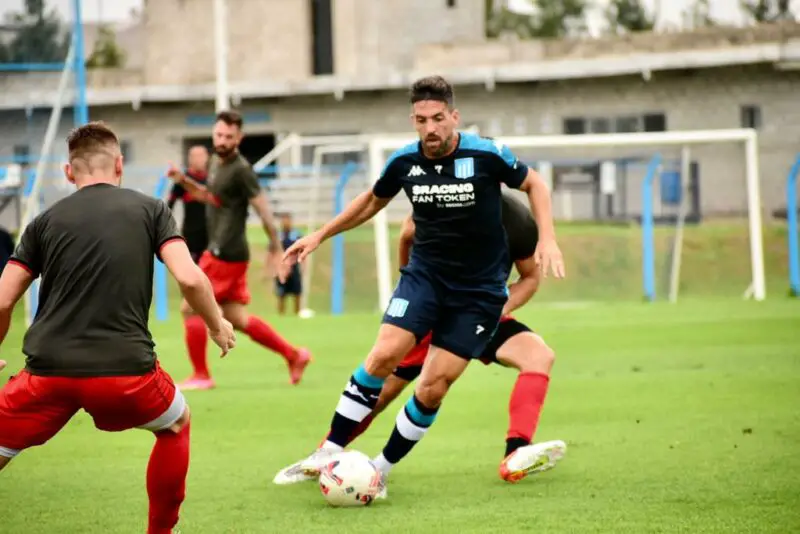 Racing, amistoso, Defensores.