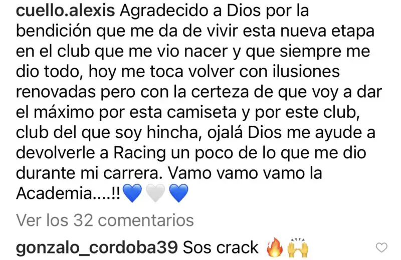 Racing, Cuello, hincha.