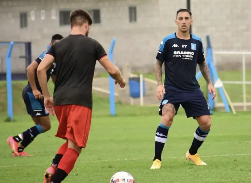 Correa en la pretemporada de Racing.