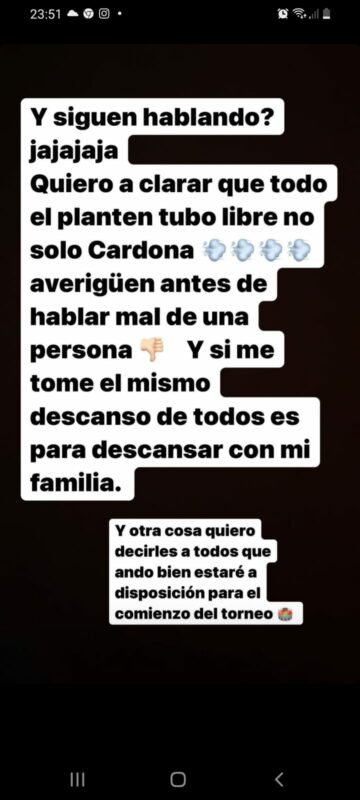 La historia que escribió Cardona