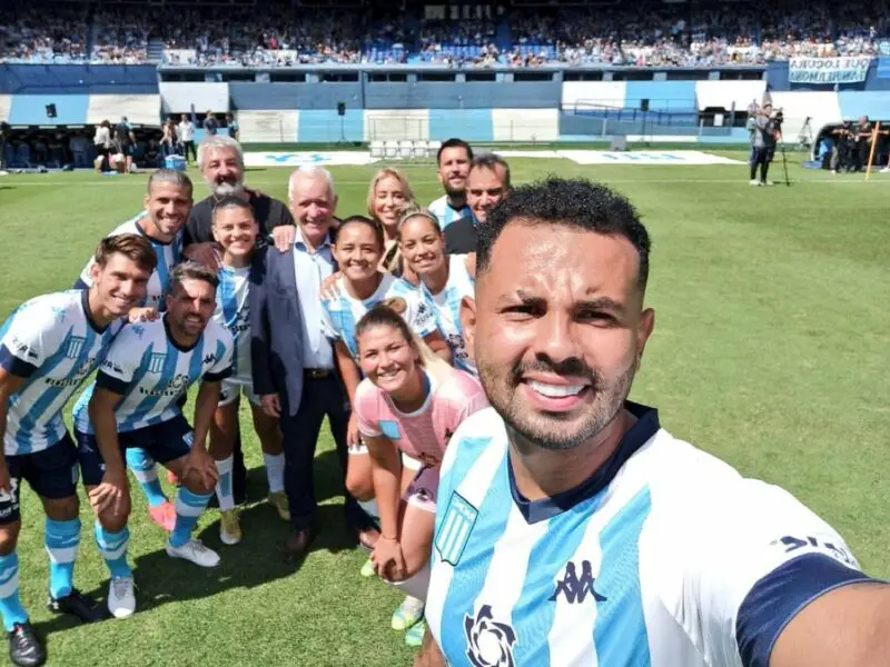 Cardona, en la presentación de Racing.