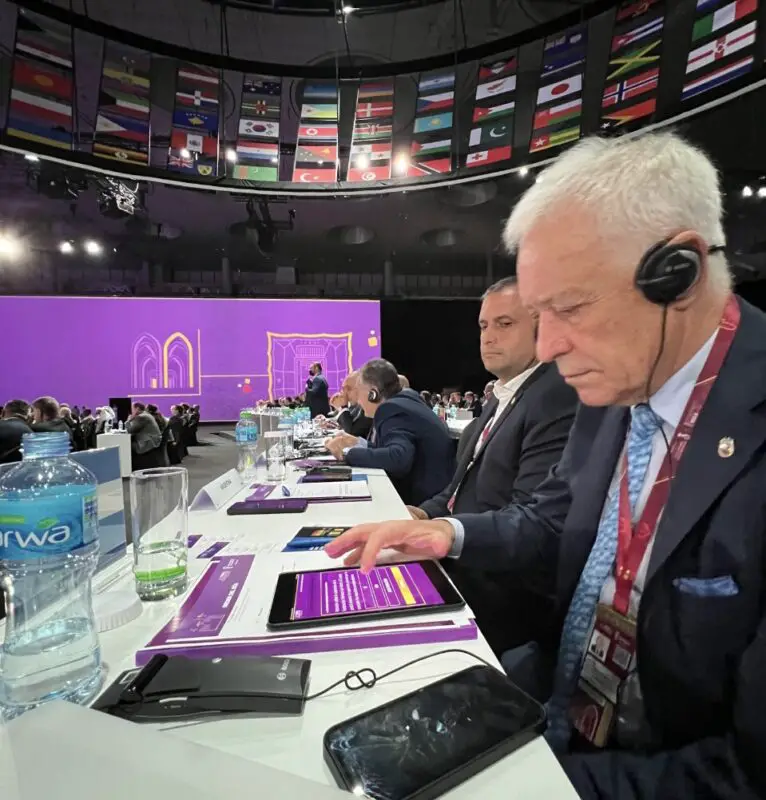 Víctor Blanco, presidente de Racing en el Mundial