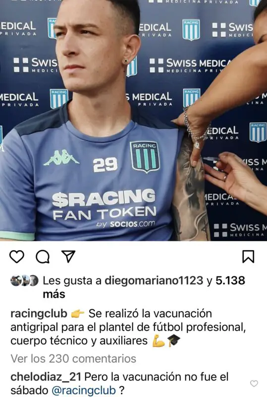 Racing Chelo Díaz Rojo