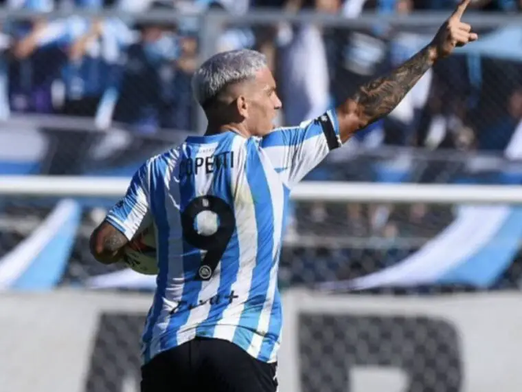 Copetti lleva cinco goles en Racing en la Copa de la Liga