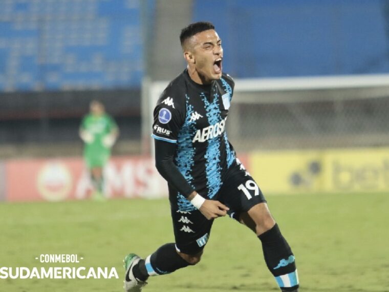 Lolo Miranda, gol clave en Racing