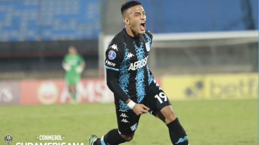 Lolo Miranda, gol clave en Racing