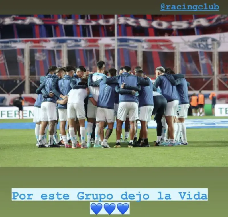 Racing Insúa mensaje