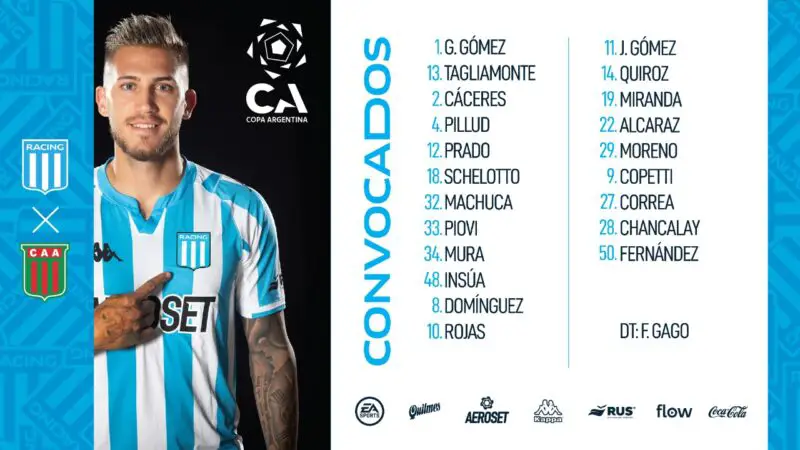 Racing Cardona Copa Argentina