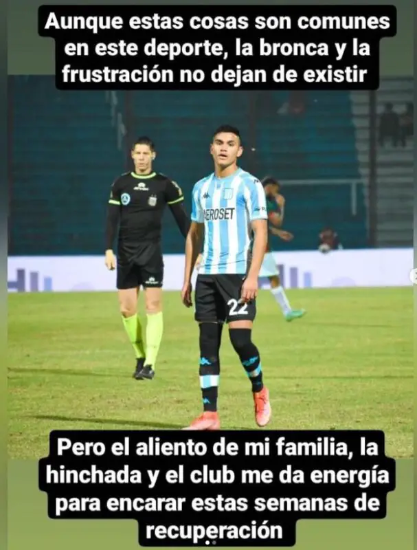 Alcaraz y la lesión en Racing