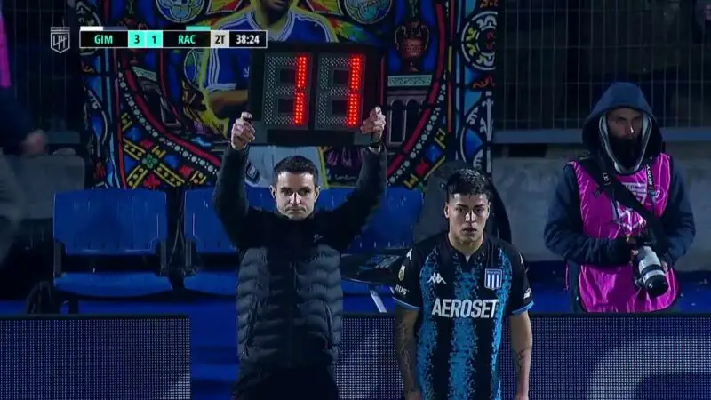 Nicolás Meaurio el debut en Racing