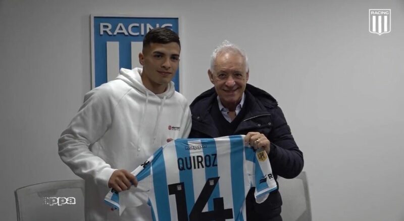 Quiroz firmó contrato con Racing