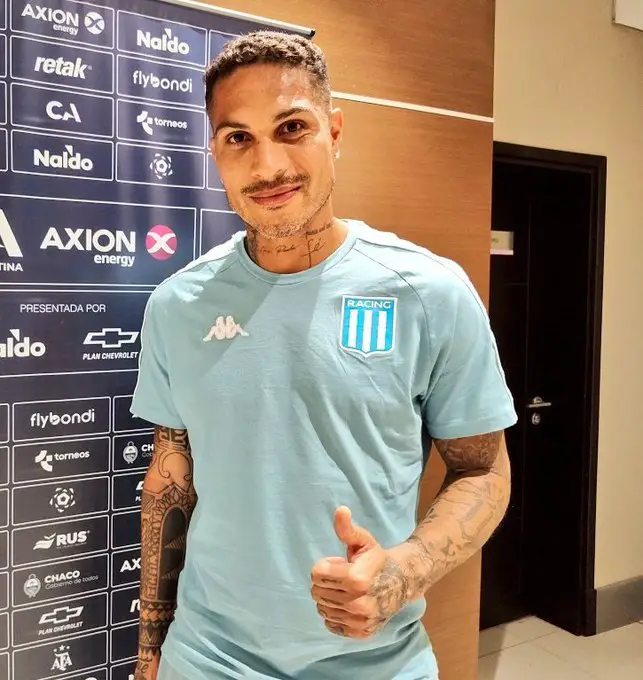 Paolo Guerrero Racing Copa Argentina mensaje