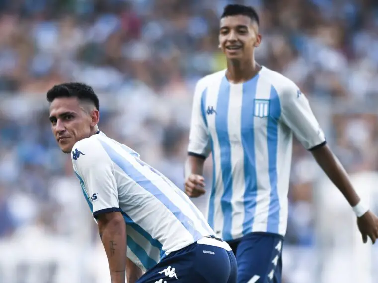 Copetti como hincha de Racing, bancó a Rojas y su golazo.