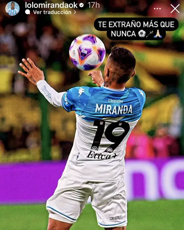 Lolo Miranda Racing lesión