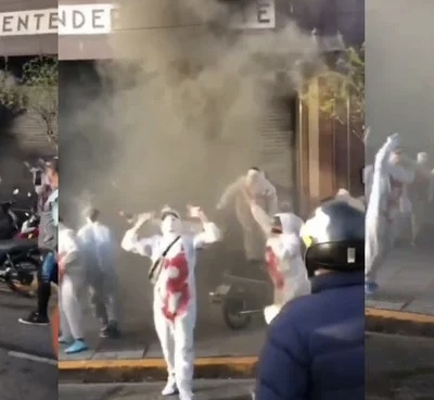 Hinchas Racing banderazo clásico