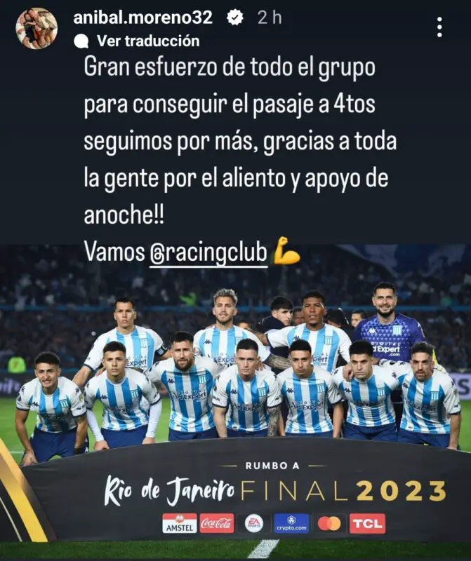 Moreno Racing Atlético Copa