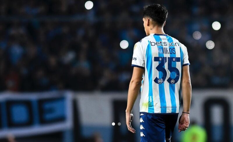 Racing pibe Quirós lesión