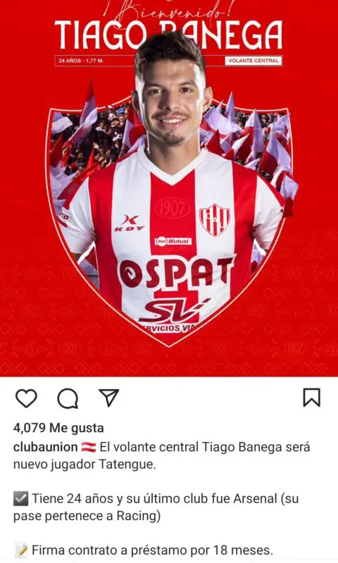 Banega Racing Unión